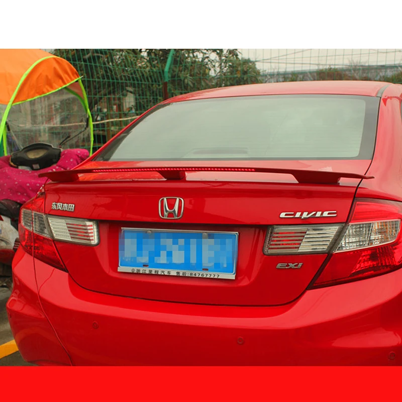 

Спойлер для Honda Civic, высококачественный задний спойлер из АБС-материала для заднего крыла автомобиля, неразрисованный задний спойлер для Honda...