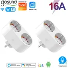 Смарт-розетка Gosund Tuya с Wi-Fi, 16 А, ЕС, 2 выхода