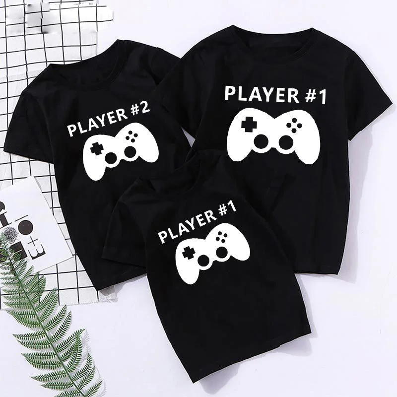 Одинаковые наряды для семьи футболка с буквенным принтом отца матери дочки сына