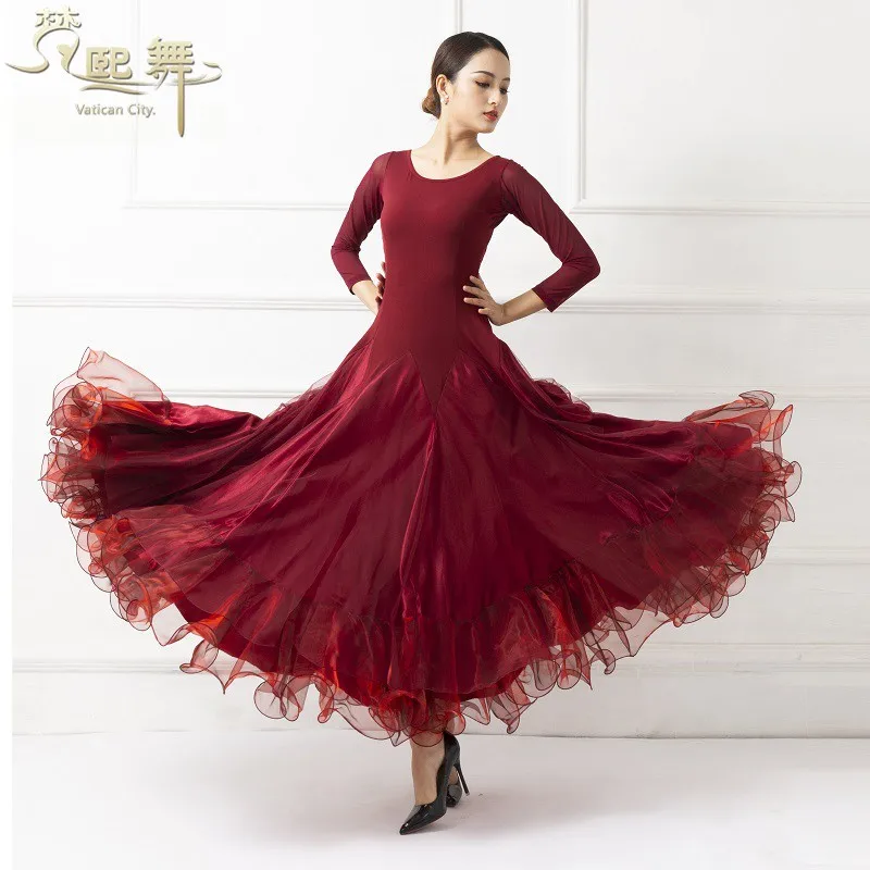 Платья для конкурса бальных танцев стандартное бальное платье с бахромой