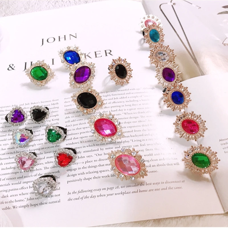 Shiny Rhinestones Buckle Shoelaces Decoration Shoes Accessories Pearl Love Shiny Rhinestones Kids Women Charm PVC Cn(origin)