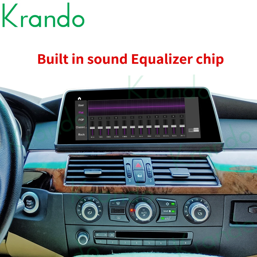 Автомобильный навигатор Krando Qualcomm Android 11 0 6G 128G 10 25 для BMW серий 7 E65 E66 G11 2004-2020 Радио