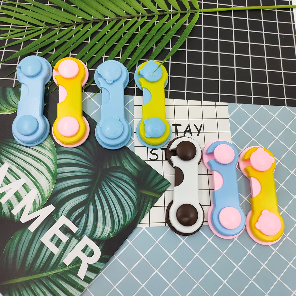 10 шт./лот замок для ящика двери Шкаф Холодильник туалет детские безопасные замки