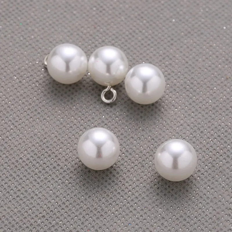 10Pcs/Set Pendant Pearl Buttons Zipper head DIY Craft Cap Knitting Hat Uppers Clothes Bridal veil Decoration Garment Beads | Дом и сад
