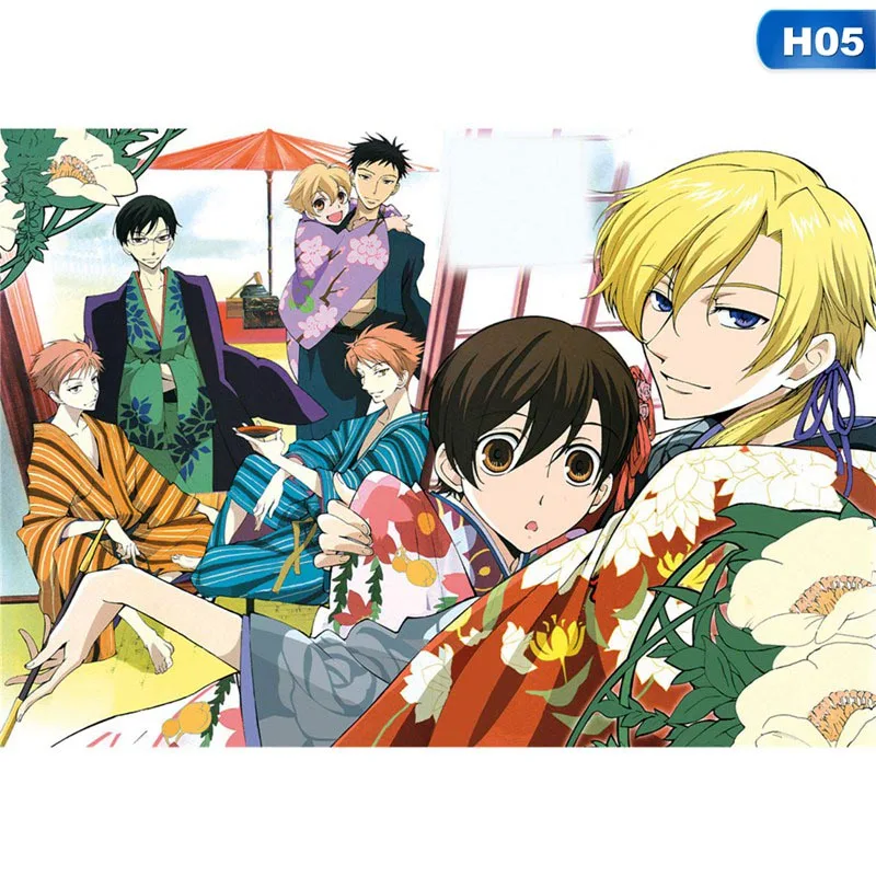 

1pcs Anime Ouran College Host Club Poster Wall Painting Wallpaper Art Bedroom Sticker Cinema Poster