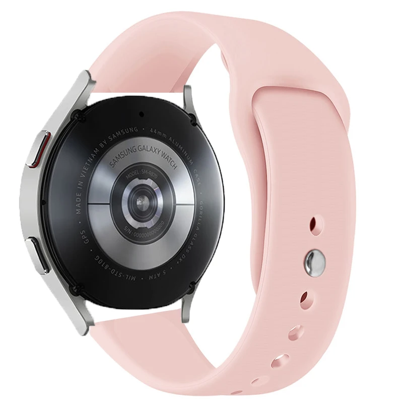Ремешок 20 мм 22 для Samsung Galaxy watch 4/Classic/46 мм/42 силиконовый браслет Gear S3 Watch 3 41 45 Active 2 |
