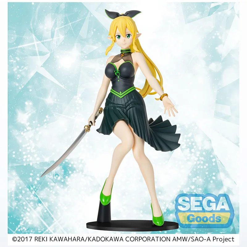 

Original SEGA Toy Prize Anime Figure Sword Art Online Alicization Asada Shino Leafa Canonical Ver. Action Colletible Model Toys