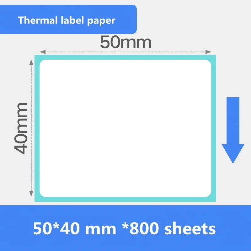 

50 * 40 mm * 600 sheets / roll thermal label paper supermarket shelf product price barcode QR code printer sticker