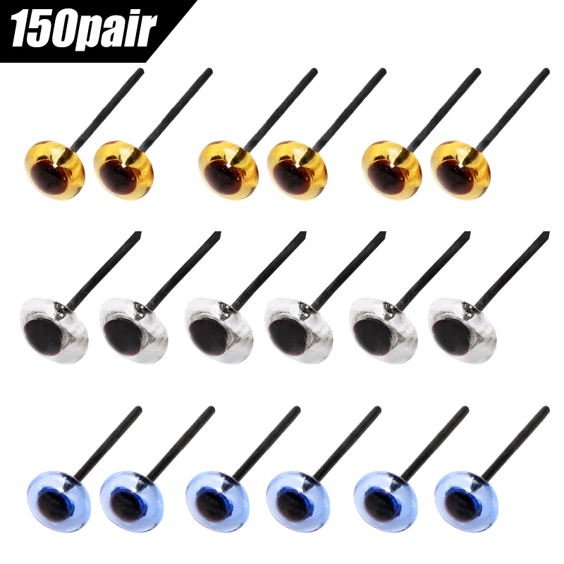 

IMZAY Safety Eyes Transparent Eyes Animal Toys Plastic Eyes DIY Handmade Wool Felting Accessories Suitable For Wool Felt Animal