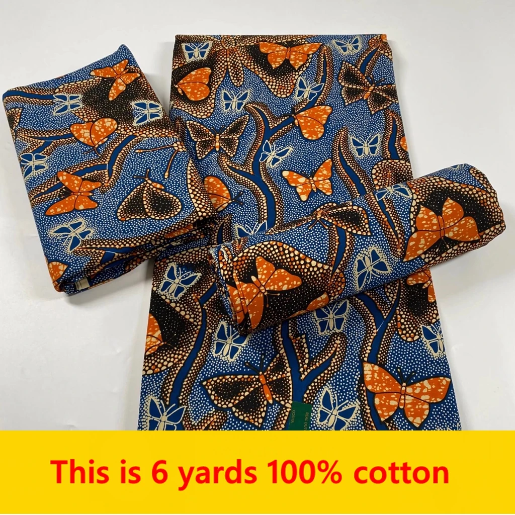 Нигерийские кружевные ткани ASO EBI Африканский хлопковый принт из Анкары