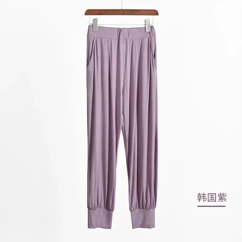 Женские Модальные домашние брюки пижама для женщин на весну и лето 2020 ночная