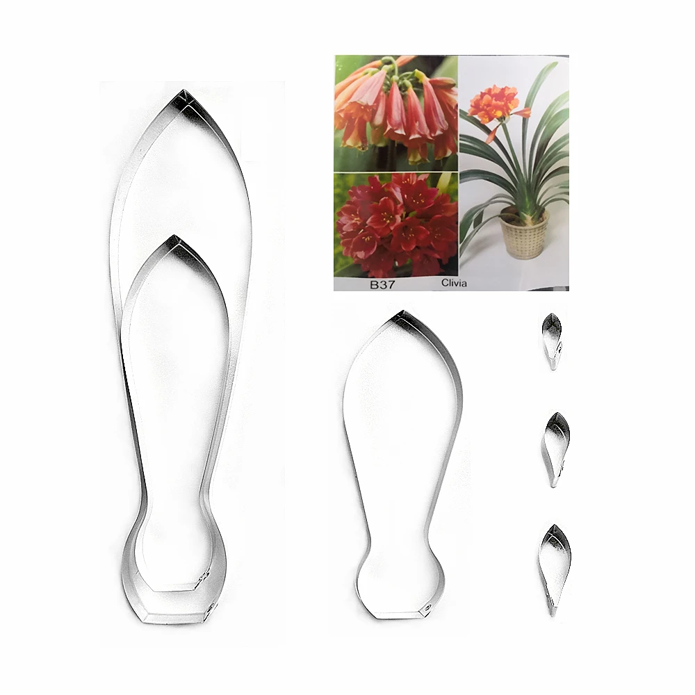 Ножи для мастики и сахарной Clivia цветов украшения выпечки тортов инструменты из