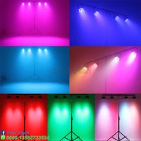 8xLot Factory Sales LED Flat Par Light 7x10W RGBW 4IN1 DJ Truss DMX512 Professional Stage Lighting Wash Lamp Party KTV DJ Light