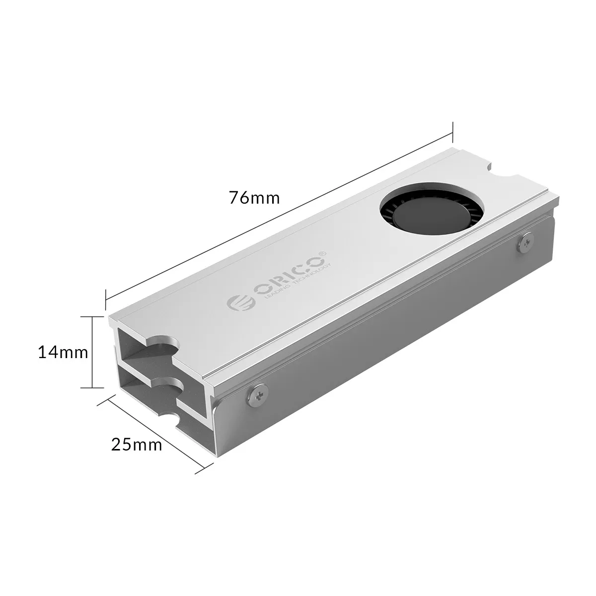 ORICO Heatsink Heat Dissipation With 50cm SATA 15Pin 5V Power Supply Cable for M.2 NGFF 2280 PCI-E NVME SSD Cooling Heat Sink
