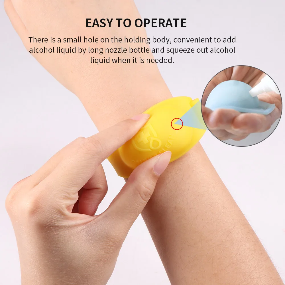 Многоразовые браслеты дезинфицирующее средство для рук Дозирующий портативный