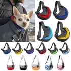 Переноска для щенков SL, Сетчатая Сумка на плечо из ткани Оксфорд, для путешествий на открытом воздухе, удобная сумка-слинг для собак