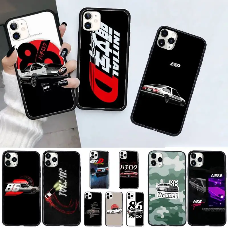 

Hot Japan Initial D anime Phone Case For iphone 12 11 13 7 8 6 s plus x xs xr pro max mini shell