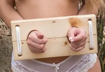 Флисовые деревянные наручники на лодыжку для БДСМ фетиш Набор - Цена: 2 181,44 руб.