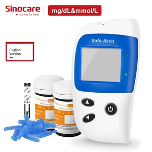Sinocare Safe Accu2 глюкометр для диабета GLM с 50 тестовыми полосками 50 ланцетов глюкометр для измерения уровня сахара в крови