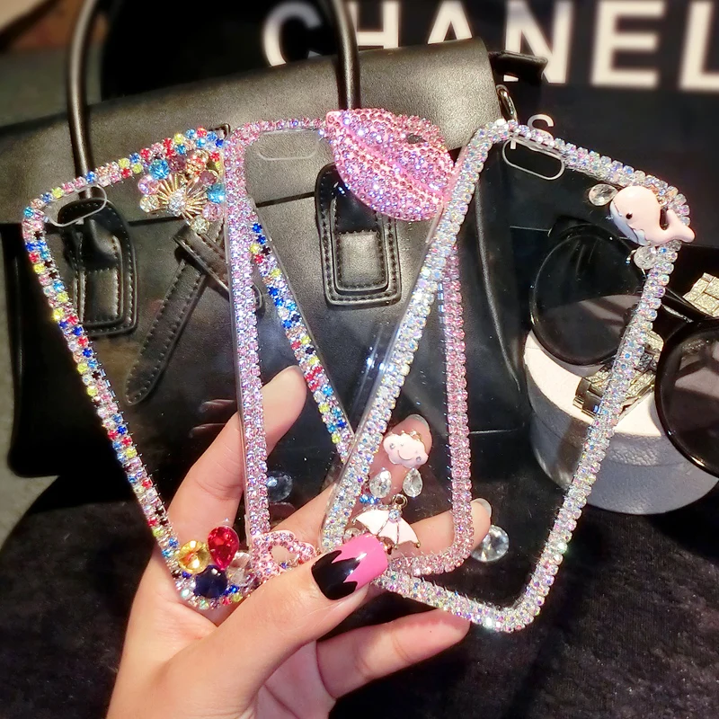 10 м/рулон блестящие стразы с прозрачными кристаллами (2-3 мм) серебряная основа