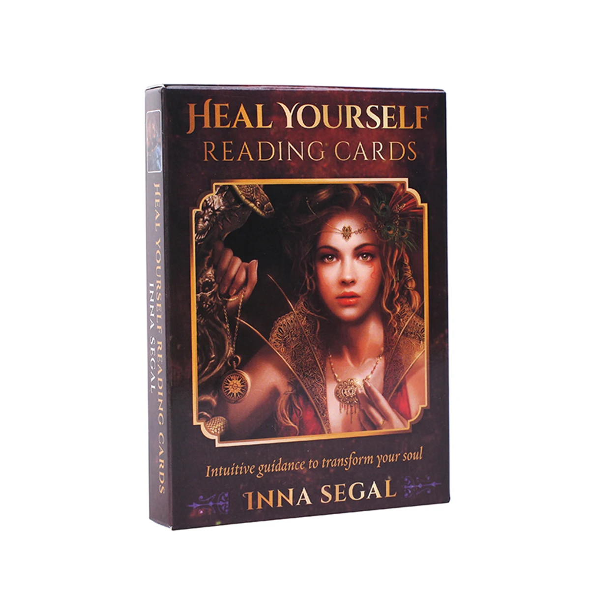 

Карточки для чтения «Heal Yourself», 44 карты, английская версия для семейных настольных игр, гадания, колода карт «Таро» с книгой