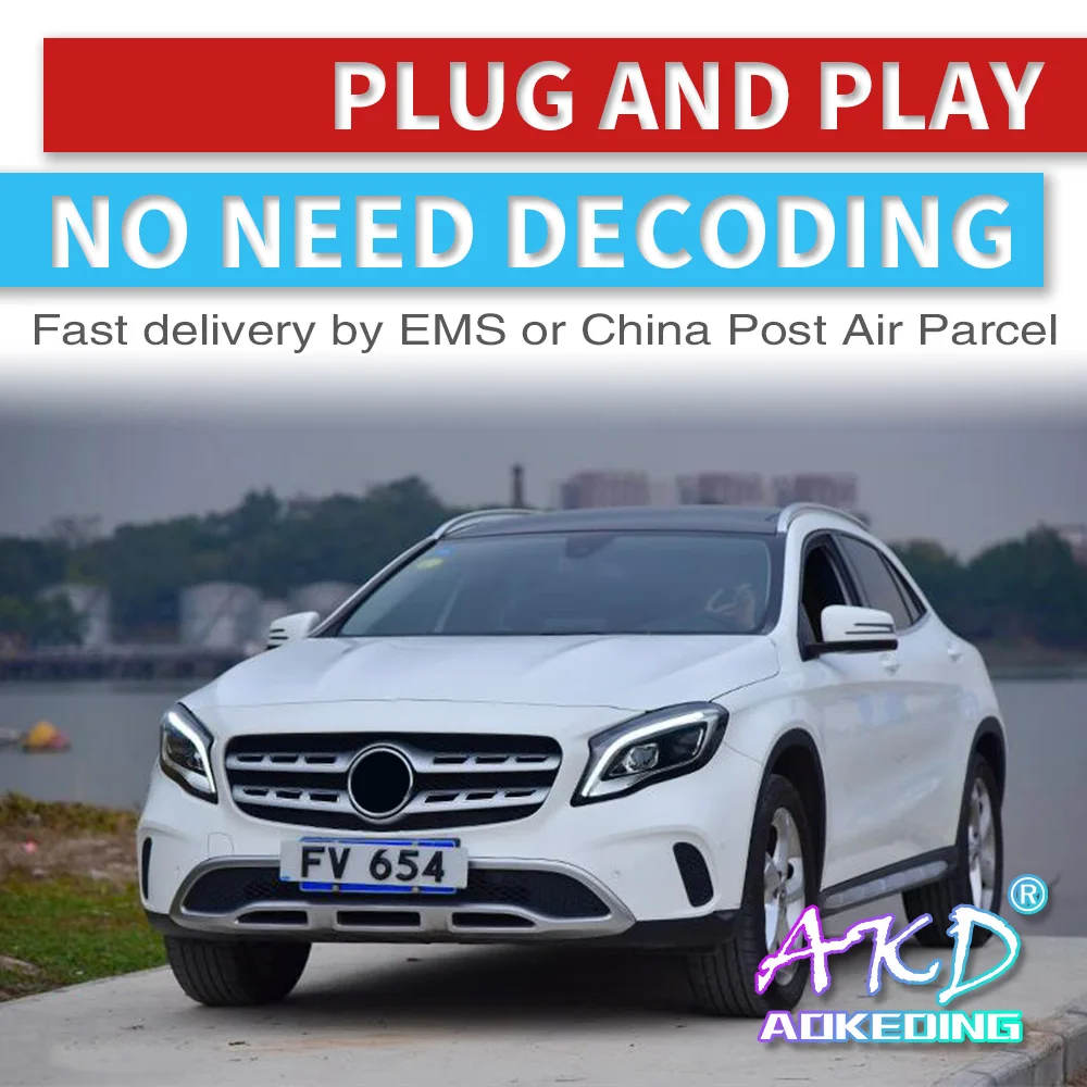 Стайлинга автомобилей налобный фонарь для Benz GLA 200 220 260 2015 2016 2018 головной