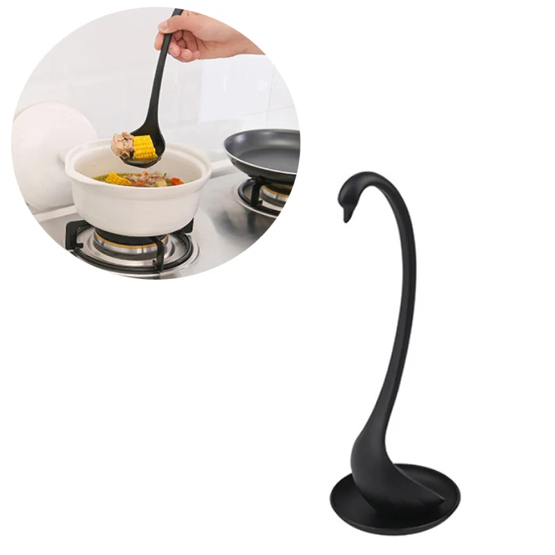 

Multi Use Cooking Spoon Household Long Handle Spoon Fashion Swan Shaped Creative Spoon Kitchen Accessories