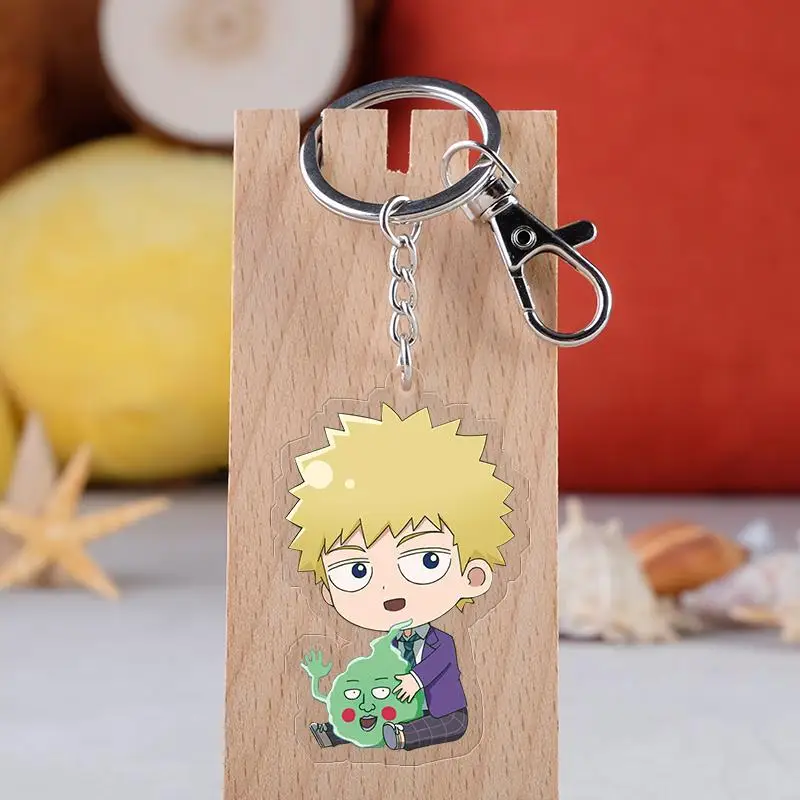 Mob Psycho 100 брелок мультяшная аниме-фигурка Mobu Saiko Hyaku Kageyama Shigeo Ritsu акриловое кольцо