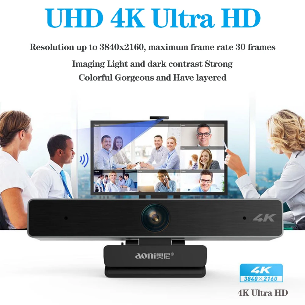 Веб-камера Aoni C98 HD 4k с автофокусом для видеоконференций потоковой записи