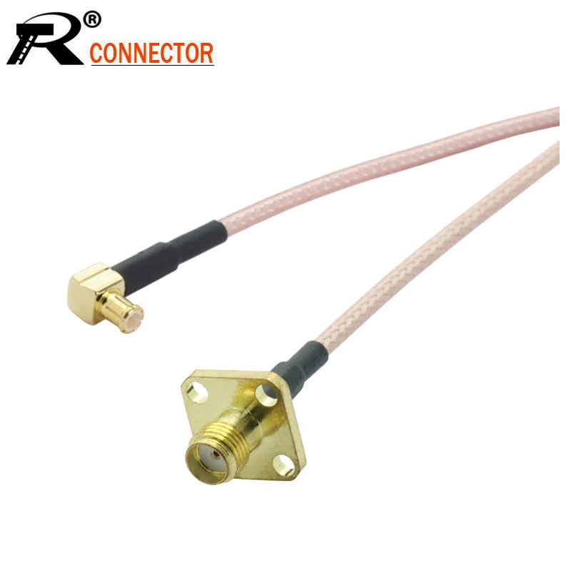 1 шт. SMA гнездо панели к MCX прямоугольный Штепсель RF коаксиальный кабель в сборе