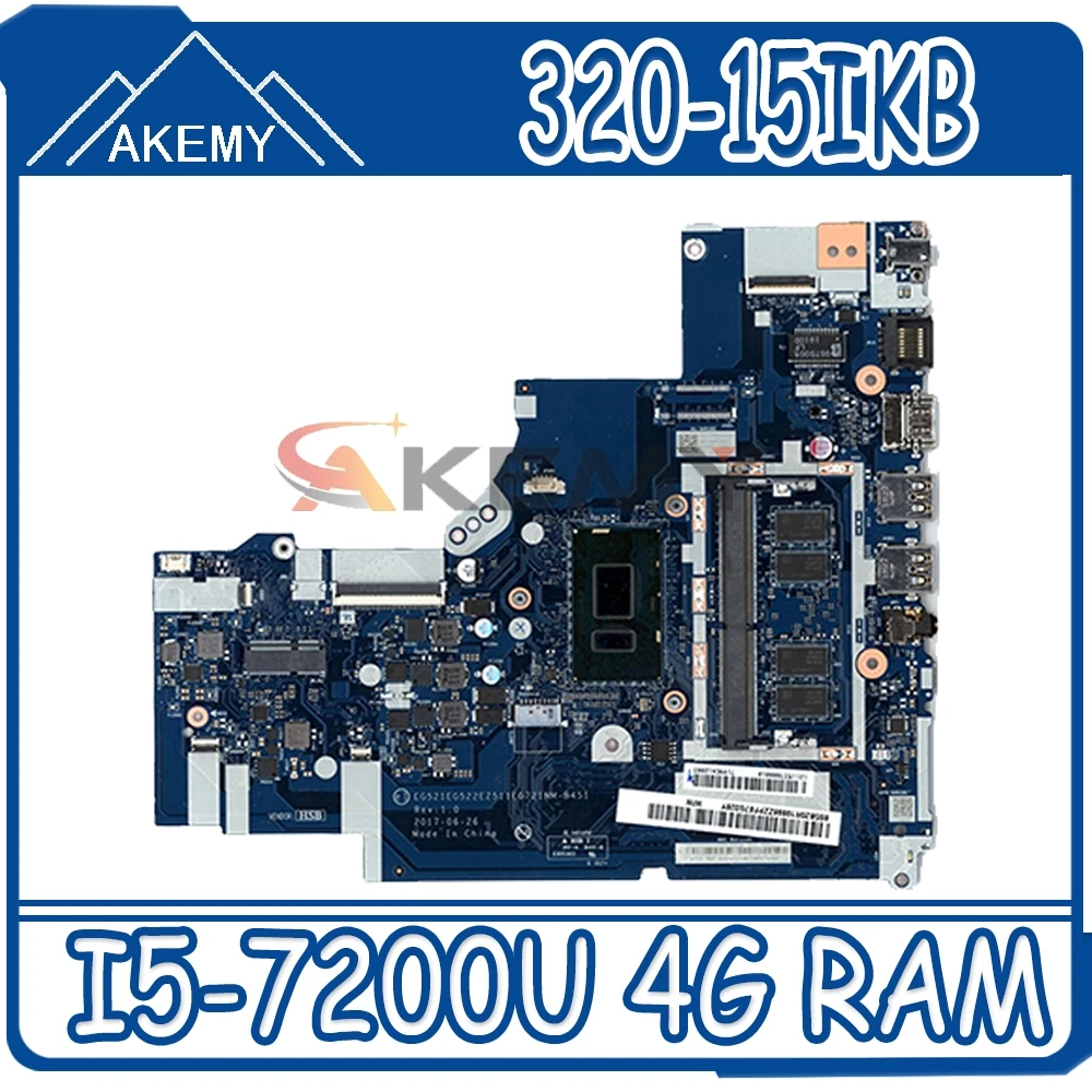 

5B20N86347 для Lenovo 320-15IKB 320-17IKB V320-17IKB, материнская плата DG421 DG521 DG721 NM-B241, материнская плата ноутбука I5-7200U 4G RAM