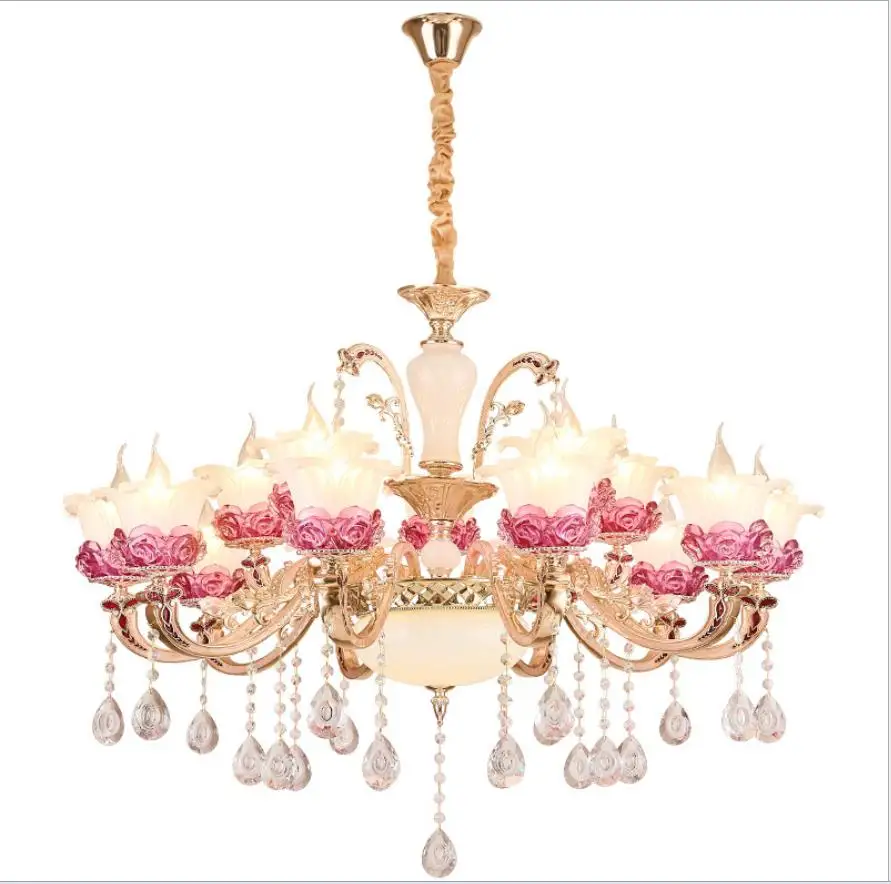 Современный светодиодный Цветок хрустальная люстра светильник s для Гостиная