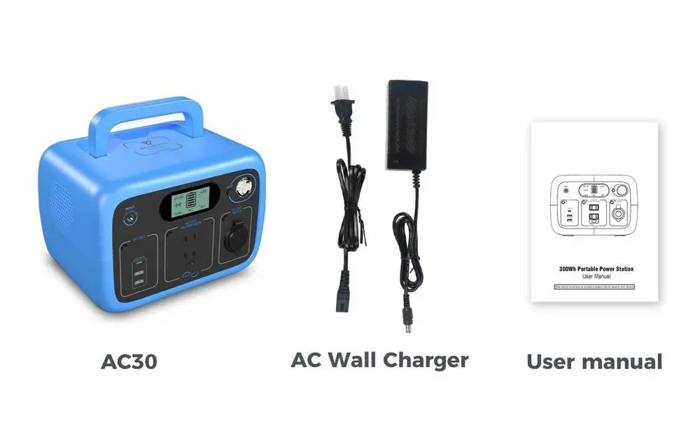 Bluetti-generador Solar port&aacute;til para emergencias, inversor de estaci&oacute;n de energ&iacute;a, almacenamiento de energ&iacute;a, carga r&aacute;pida, 220V, 300Wh-4