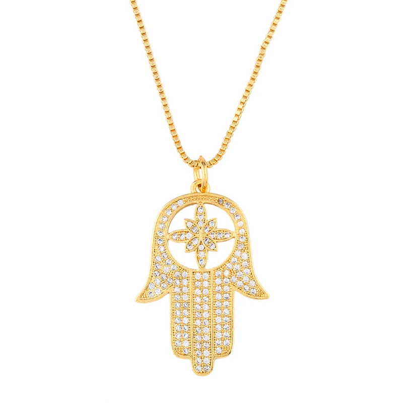 Женское/Мужское ожерелье с подвеской в виде руки Фатимы|Ожерелья подвеской| |