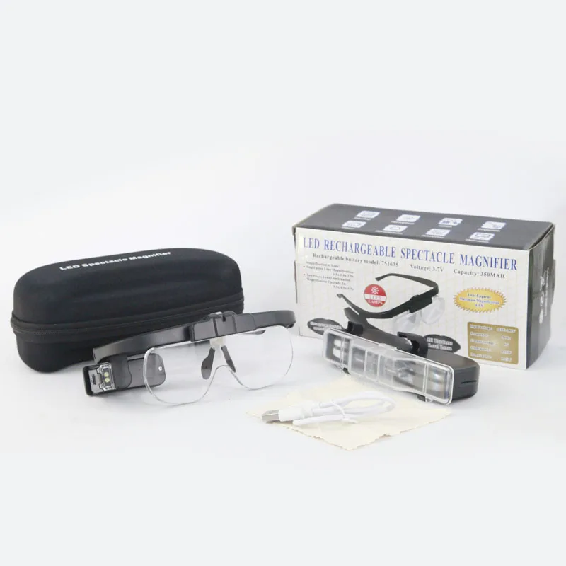 Увеличительное стекло es с головкой Монокуляр зарядкой от USB увеличительное