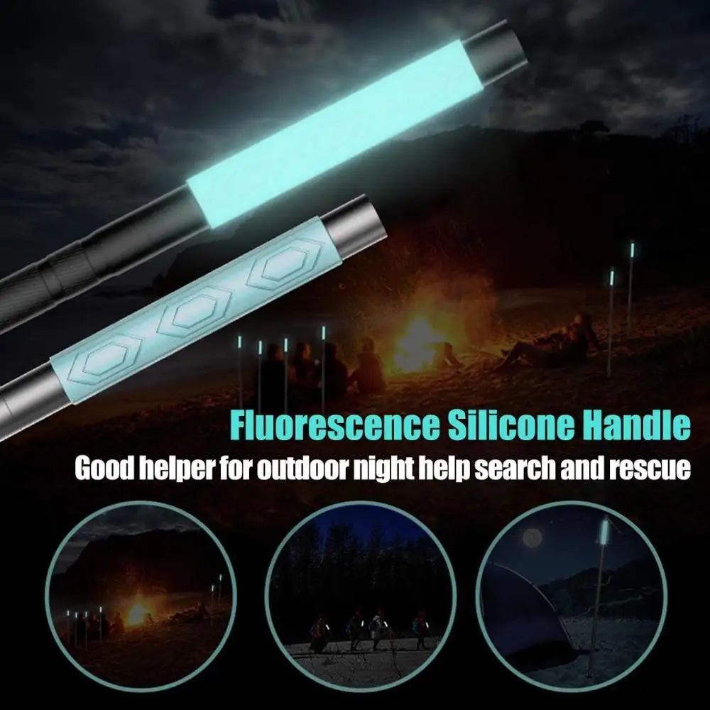 Флуоресцентные треккинговые палки походные регулируемые горные принадлежности