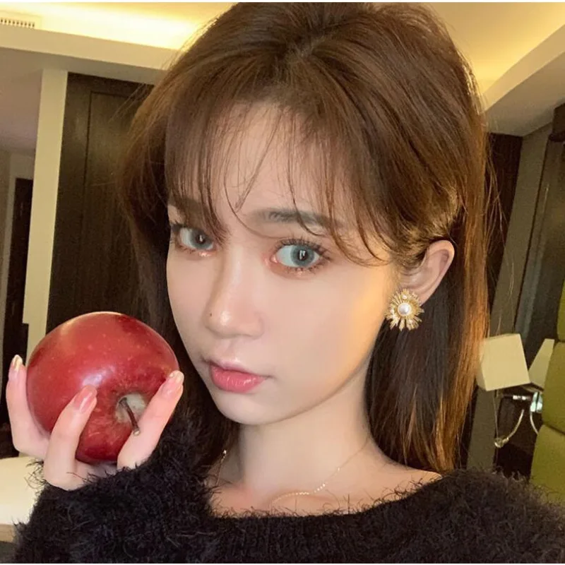 

2021 Simple Trendy Simuplated Pearl Long Earrings For Women Temperament Fashion Summer Drop Earrings Anniversary Gifts Korean