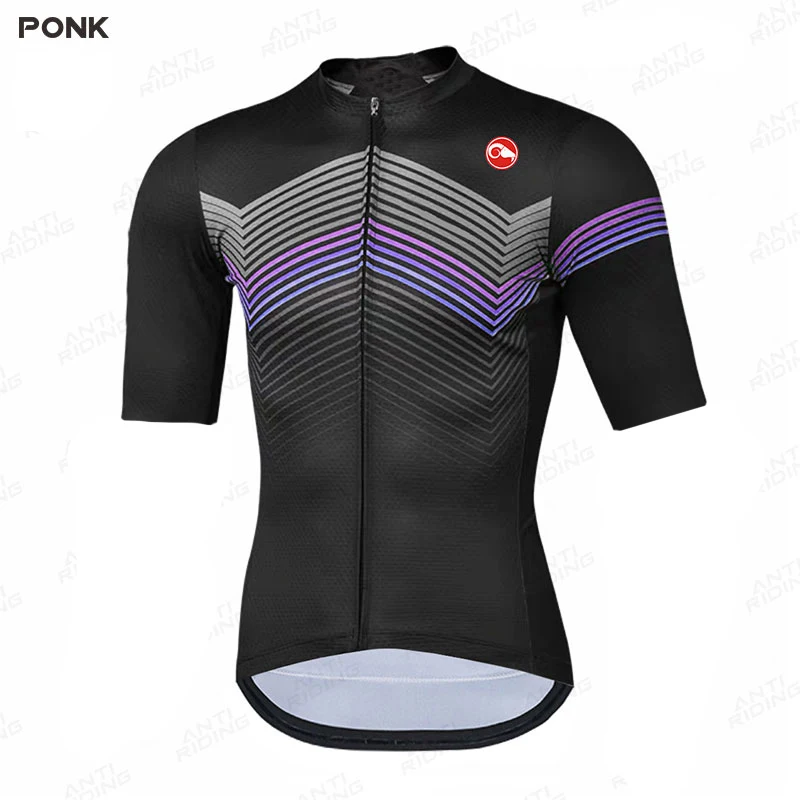 

2021 Summer Bike Shirt Men's Cycling Jersey Short Sleeve Sportswear Clothing Road Bike Jersey Maillot Ciclismo Hombre Team shirt