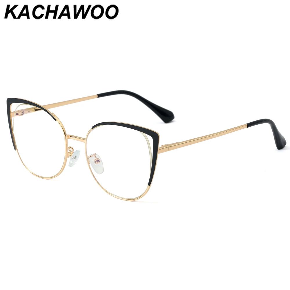 

Очки женские Kachawoo круглые в металлической оправе, в стиле ретро