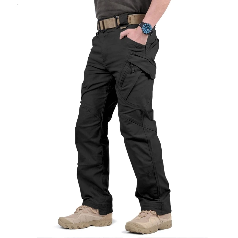 

Брюки-карго IX9 City мужские тактические, боевые штаны спецназа, армейские военные эластичные брюки с множеством карманов, повседневные 4XL
