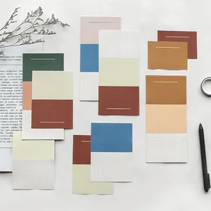 Mohamm 10 листов цветные наклейки блокнот для заметок простая креативная Корейская Канцелярия офисные школьные принадлежности