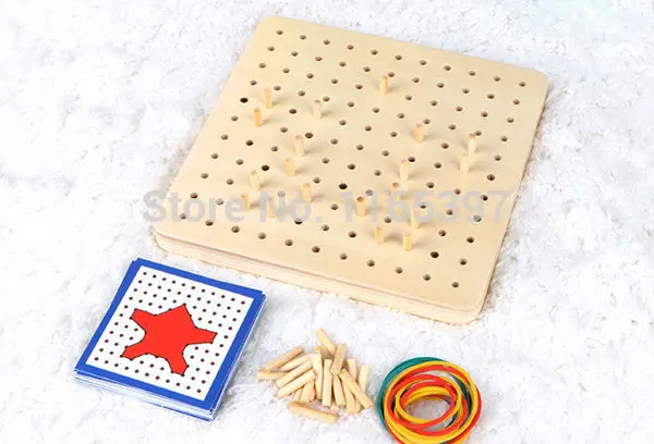 1 комплект, Детские деревянные игрушки montessori форма матча и строительного материала обучающие игрушки для детей навыки сенсорных развития