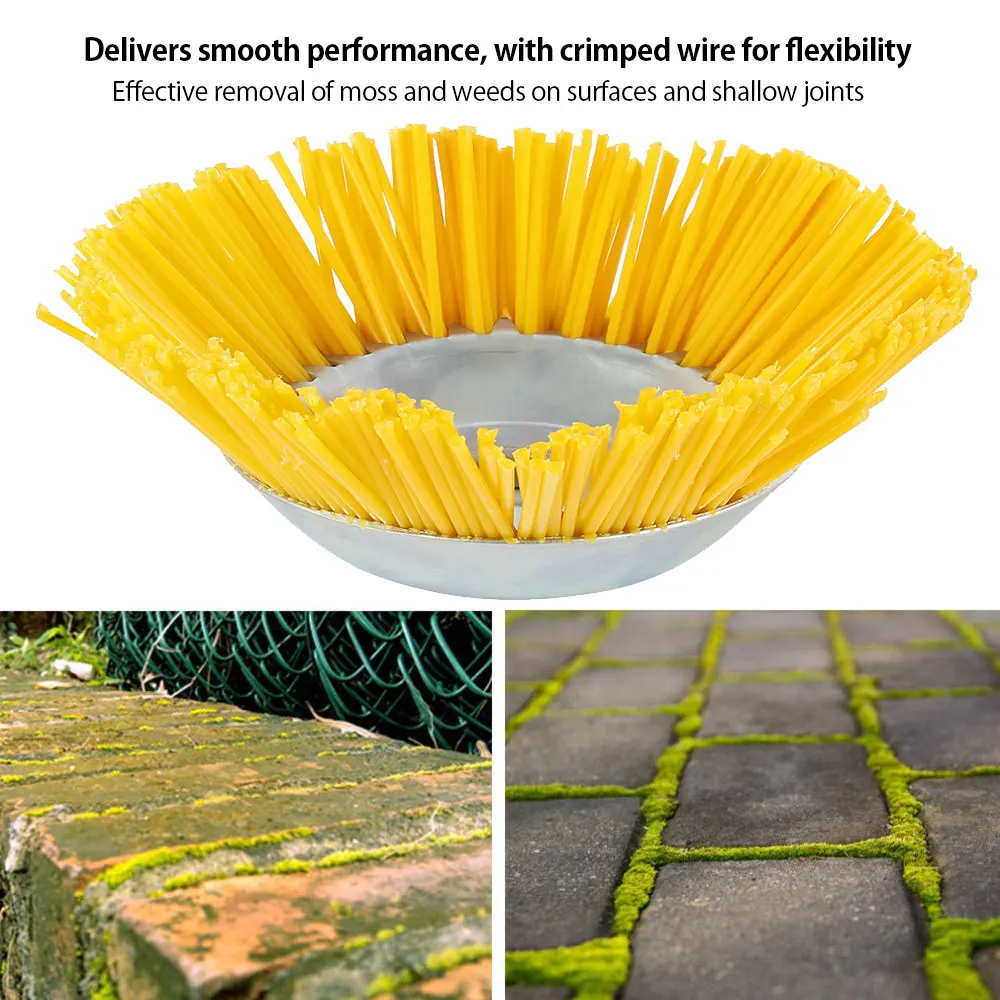 1PC Nylon Weed Brush Grass Trimmer Head Universal Trimmer Head Brush Cutter Outer Diameter 200mm Inner Hole 25.4mm Garden Tool