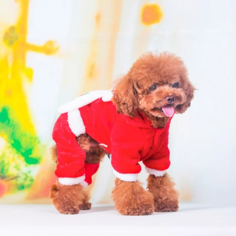 

Одежда для домашних животных, собак, Рождественский костюм, новый год, кот, пара домашних животных, Санта-Клаус, теплая одежда, куртка, пальто...