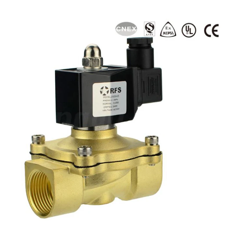 

RFS 2W160-15 2W200-20 pure copper Or stainless steel solenoid valve normally closed