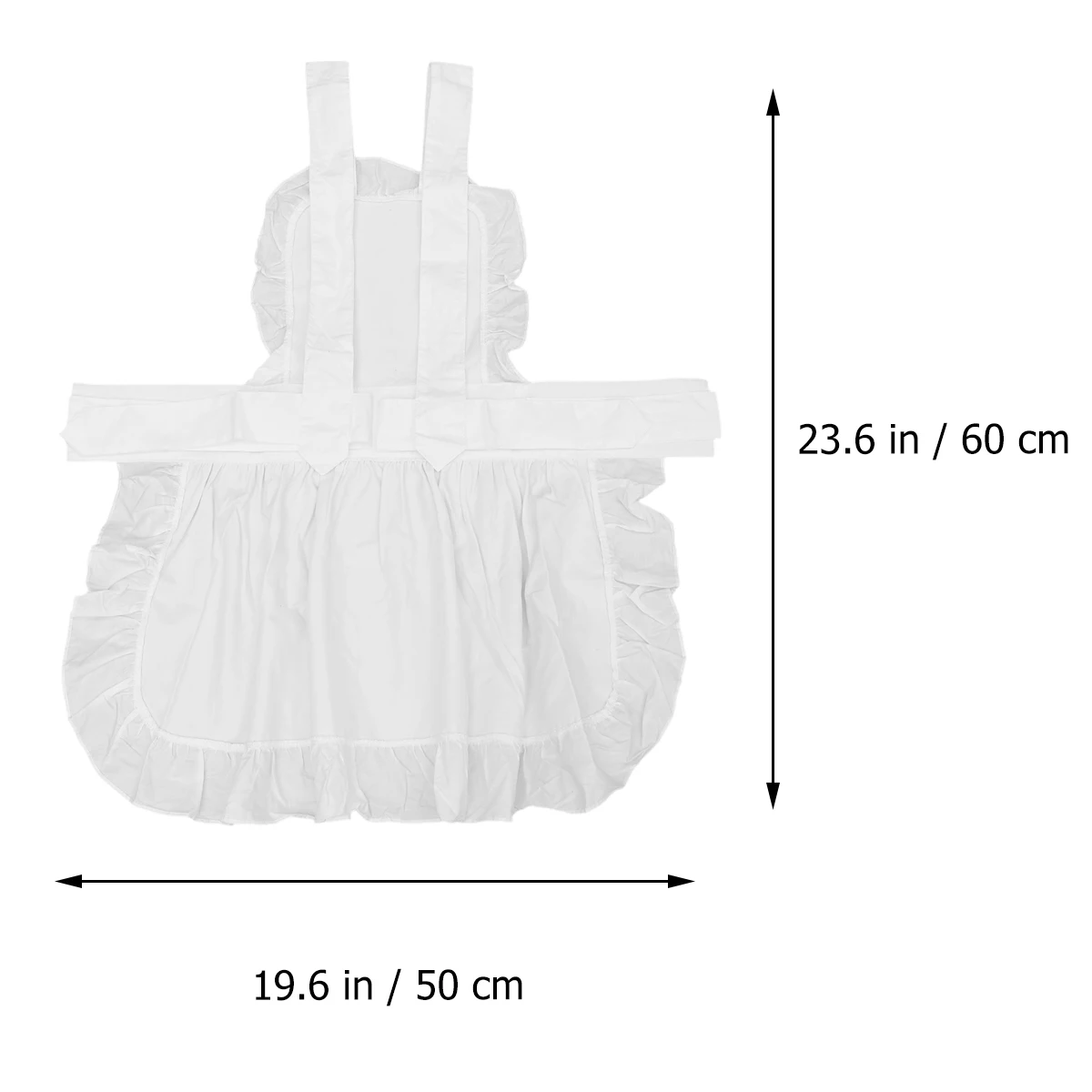 Белый фартук для официанток Женский Кухонный Фартук из чистого хлопка милые