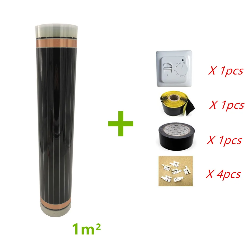 MINCO HEAT 220 В 1 квадратный метр нагрев пола электрическая инфракрасная пленка с