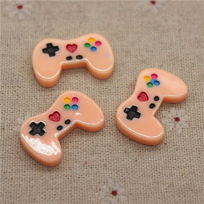 10 шт. кавайный полимерный игровой контроллер миниатюрное искусство с плоским