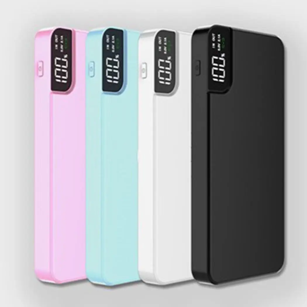 Portable Qi Wireless Charger Digital Display 10000mAh Large Capacity Power Bank Quick Charge Phone External Battery With Stand | Мобильные