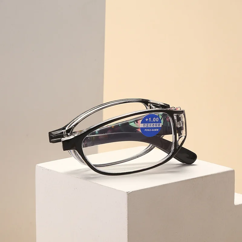 

2021 New Printing Anti-Blue Light Women Folding Reading Glasses Men Computer Presbyopia Glasses +1.0+1.5+2.0+2.5+3.0+3.5+4.0